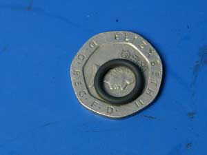 Idle pipe and tickover screw O ring 55-0362