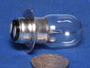 Light bulb 12 volt 15 watt single filament 2 contacts