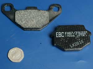 GOLDfren brake pads same shape as EBC FA67