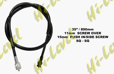 Speedo cable 890mm length 457421