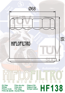 HF138 Hiflo Oil filter