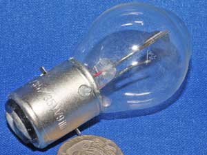 Headlight / Headlamp bulb 12 volt 35watt 35watt type BA20D 392