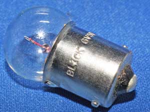 light bulb 6volt 10watt single filament single contact