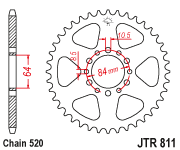JTR811 x 47 tooth new