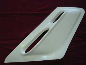 Front fairing vent panel right hand DN-0688
