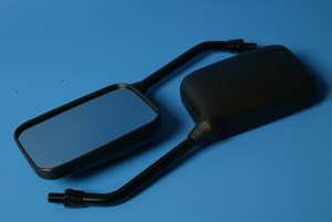 Mirror pair universal 8mm black head MIR025/8