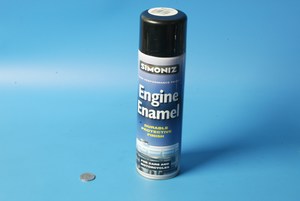 Engine enamel black matt spray on paint 500ml