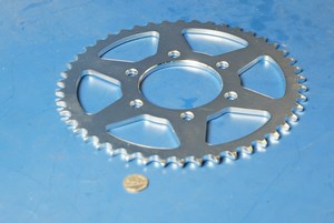 Rear sprocket 478 x 45 tooth as fitted to Kawasaki ER6F