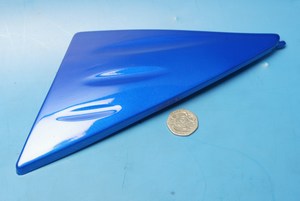 Side panel right hand decorator panel in blue