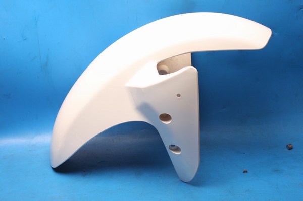 Front mudgaurd in white Baotian Citibike125 - Click Image to Close