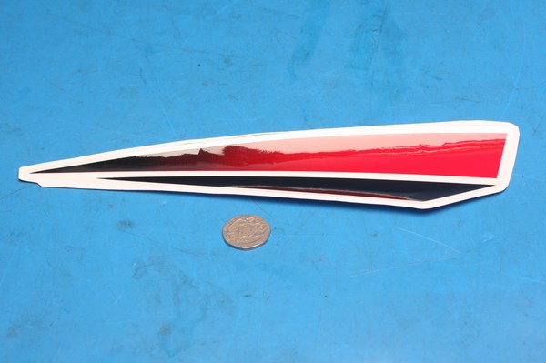 Front mudguard stripe decal red/white/black Sym Jet4 50 and 125