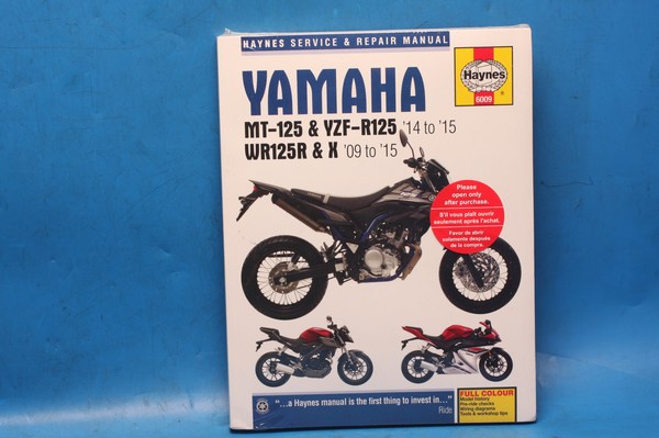 Yamaha MT125 YZF-R125 and WR125R / X haynes workkshop manual
