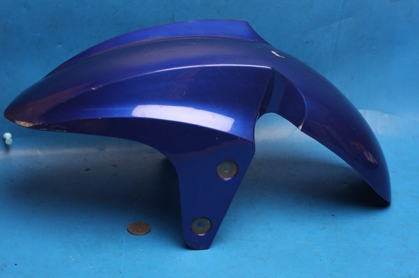 small mudguard in blue ABS used scratched