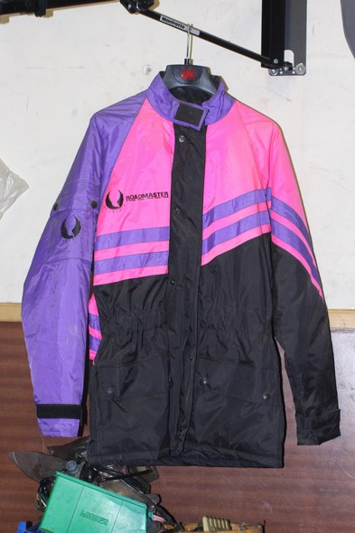 Belstaff roadmaster motorcycle jacket pink/purple/black M - Click Image to Close