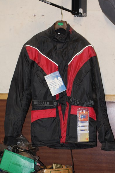 Buffalo sabre motorcycle jacket red XS shop soiled