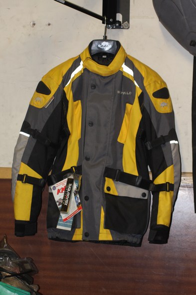 Buffalo storm motorcycle jacket yellow XXS - Click Image to Close