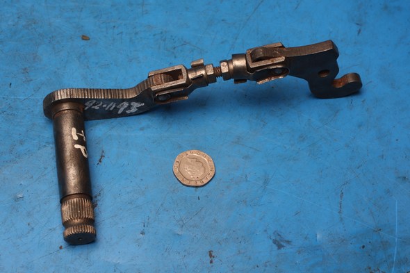 Rear foot brake actuating arm assembly Norton Interpol IP2 used - Click Image to Close