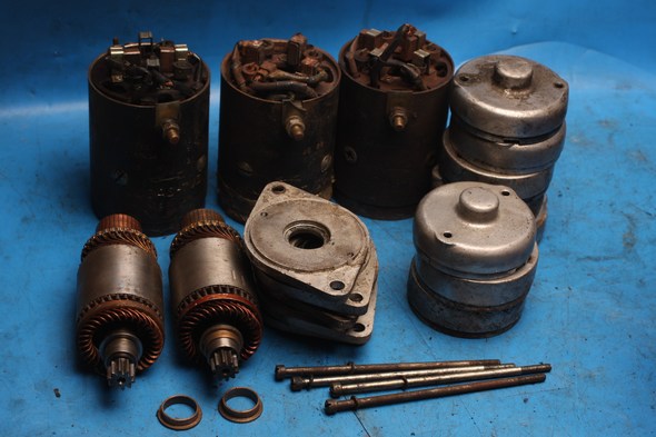 Starter motor components assorted Lucas for Norton used
