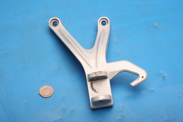 Footrest hanger mount bracket left hand rear Hyosung GT125R used - Click Image to Close