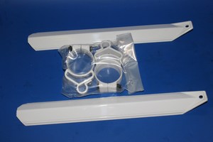 Front fork cover / protector in white PS3830