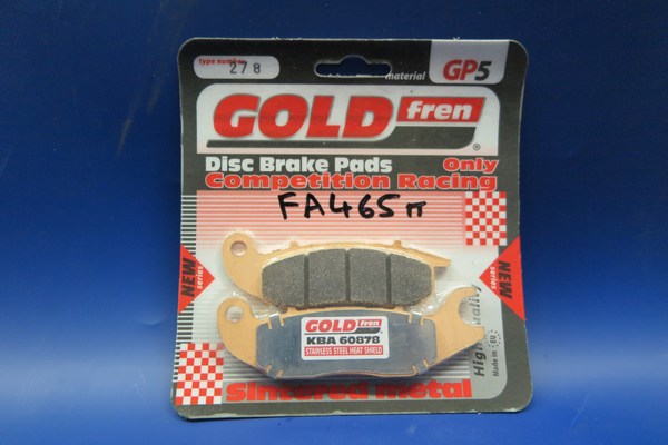 Brake pads GoldFren 278 same shape as FA465TT brake pads pads