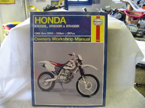 Honda XR 250 L XR 250 R workshop manual