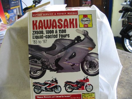 Kawasaki ZX900 1000 1100 workshop manual haynes1681