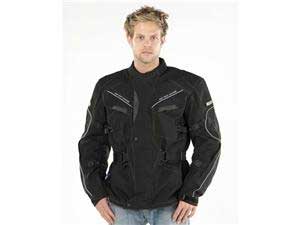 Defender textile motorcycle jacket Black Extra Large new