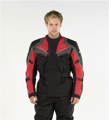 Zenith textile motorcycle jacket red medium