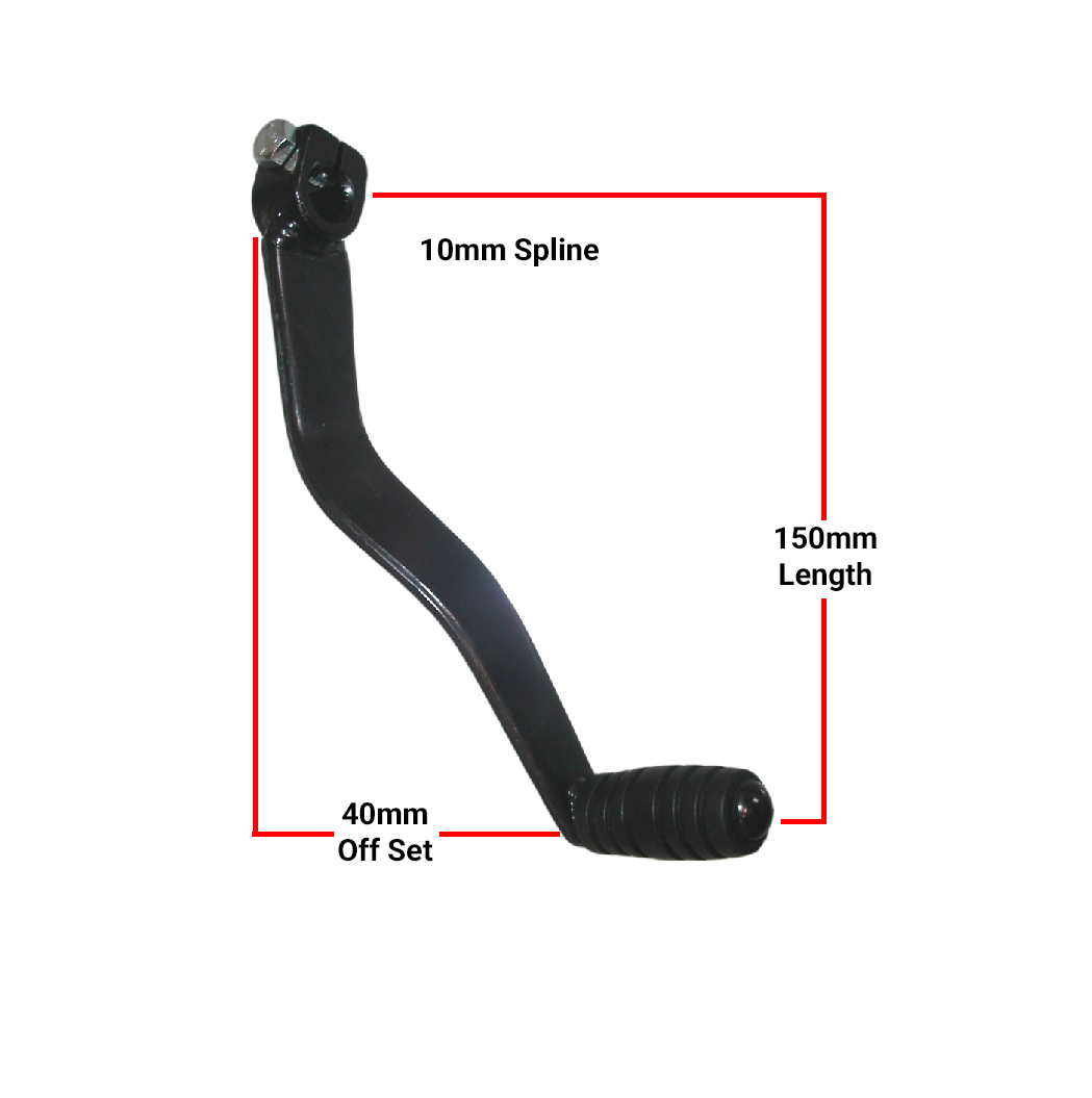 (image for) Gear Change Lever Pedal Honda, Kawasaki, Yamaha 4.80' Black