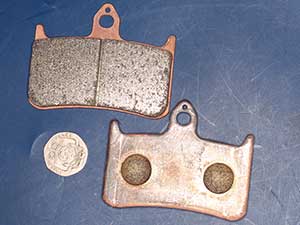 Gold Fren sintered brake pads same shape as EBC FA187HH