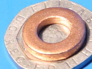 M7 copper washer 91302-D002-0000