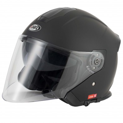 Vcan V586 Matt Black Helmet Large new