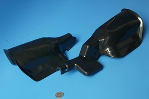 Hand protectors black universal disc type new