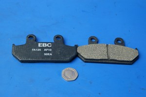FA124 standard EBC brake pads new