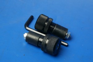 Bar end weights double round black BE104 Universal