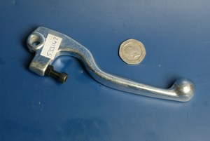 Front brake lever in silver 533142