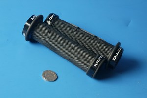 Handle bar grips twist grip rubbers XLR8 black Moto new