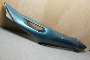 Yamaha 900 Diversion left side panel Green repaired damage