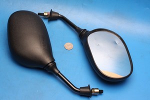 Kymco mirrors pair in black 8mm thread new