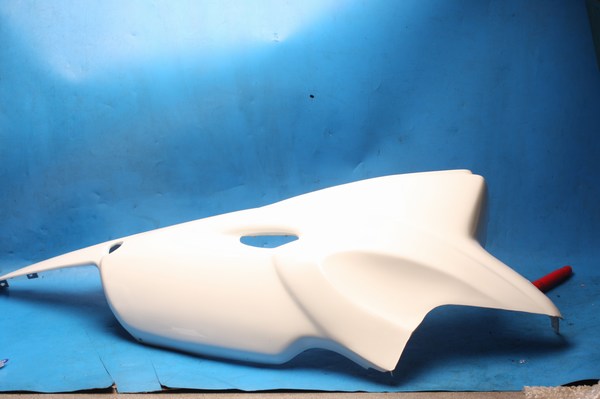 Right hand body panel white generic Cracker50 KSR-Moto Pandora50 - Click Image to Close