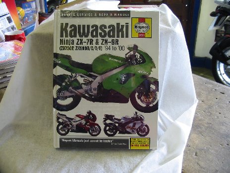 Kawasaki ZX7R ZX9R workshop haynes manual 3721