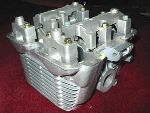 Cylinder head assembly (without valves) rdg 125